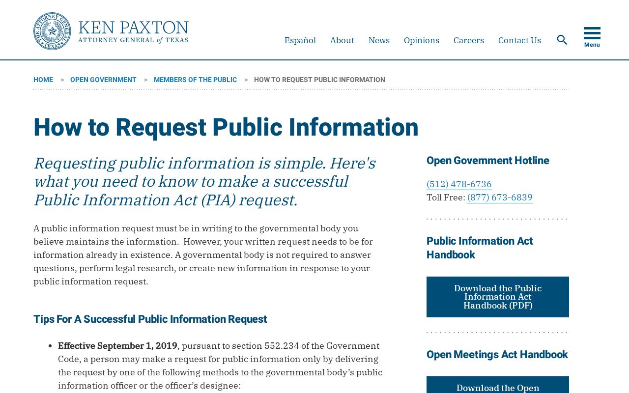 Texas criminal history public information request guidance